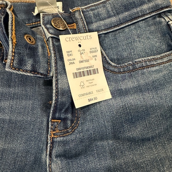NWT JCrew girl’s size 5 jeans - Picture 4 of 5
